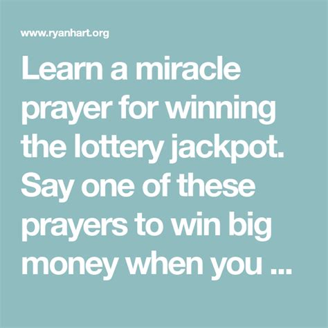 prayer to win lottery|prayer to win lottery jackpot.